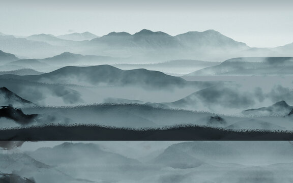 新中式山