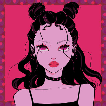 INS潮流女生頭像