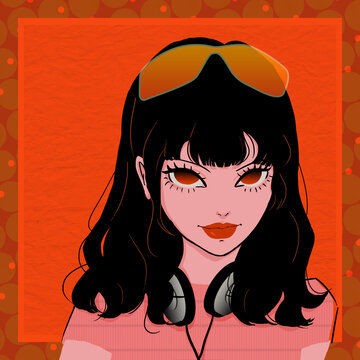 INS潮流女生頭像