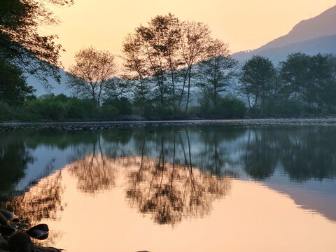 溪畔风景