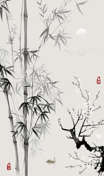 臘梅翠竹