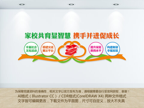 社區(qū)家長(zhǎng)學(xué)校文化墻