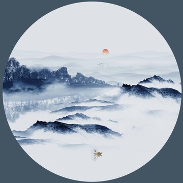 新中式山水畫