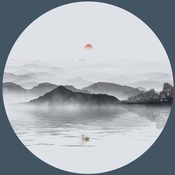 新中式水墨畫