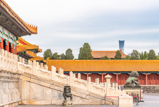 北京故宫的建筑风景