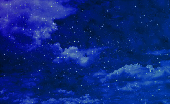 藍(lán)色星空背景