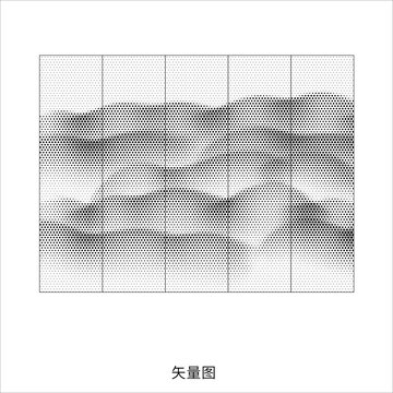 意境山水玻璃鏤空貼膜