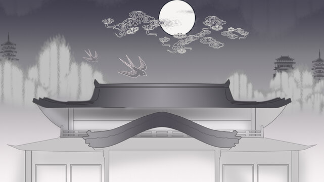 祥云閣樓山水