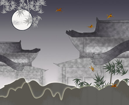 瑞鶴閣樓竹子