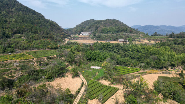 高山乡村田园风光