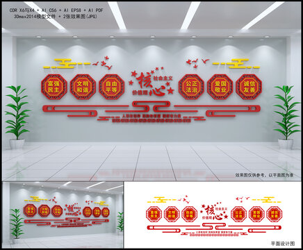 核心價(jià)值觀(guān)文化墻
