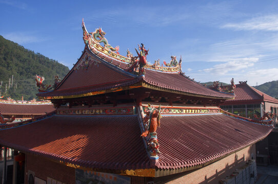 隐秀寺闽南建筑屋顶