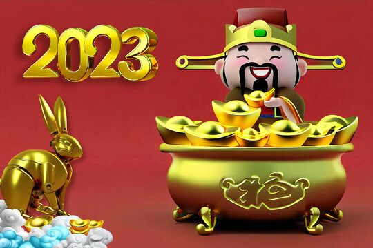 財神爺兔子2023