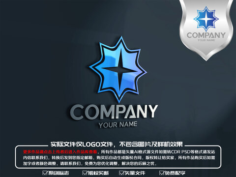 十字星科技标志logo