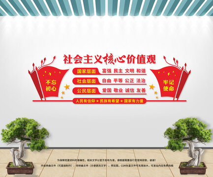 社會主義核心價值觀文化墻
