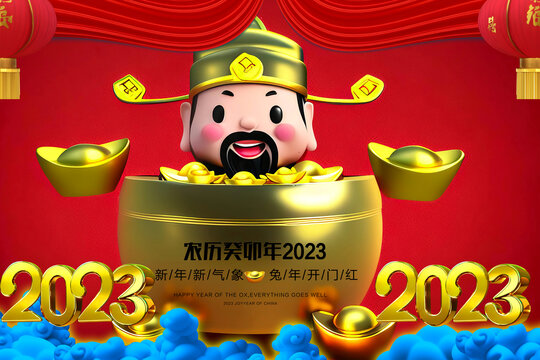 财神2023祥云