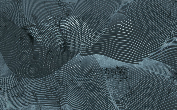 抽象山水
