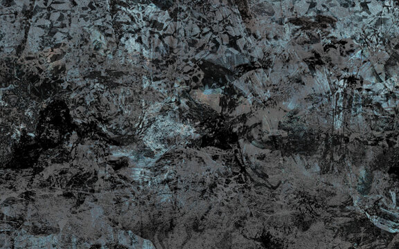 抽象樹林山水
