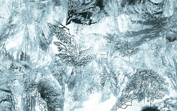水墨高清山水
