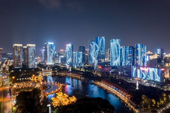 佛山千灯湖夜景