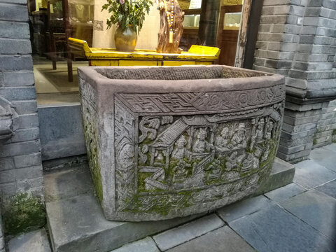 水缸雕刻