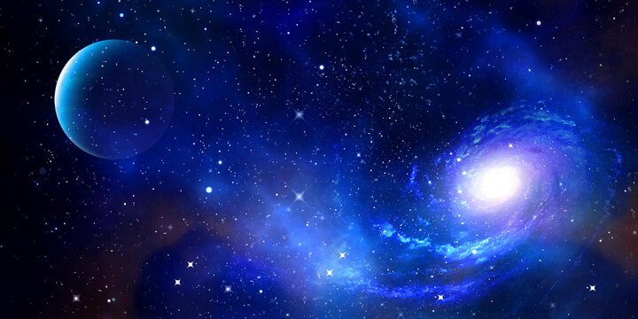 藍(lán)色星光星空