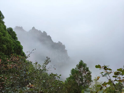 远处的山峰