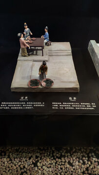 福建博物馆雕塑过茶