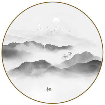 水墨山水畫