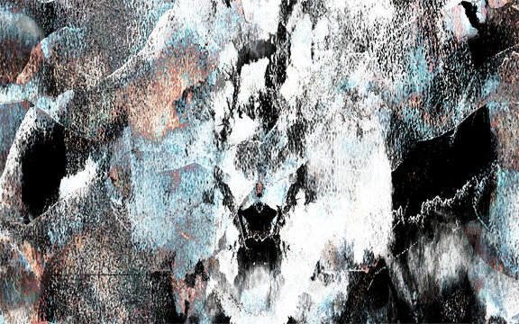 質(zhì)感抽象國畫山水