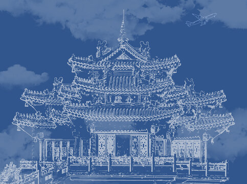 藍天白云空中樓閣