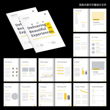產(chǎn)品手冊(cè)nDesign模板