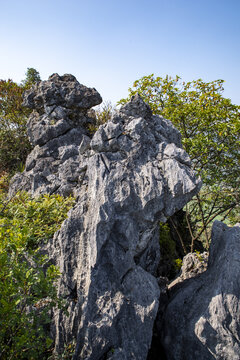 石头岩石石灰岩自然矿石