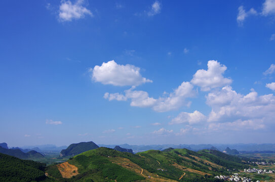 唯美自然蓝天白云风景