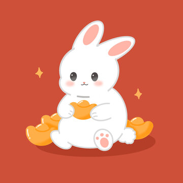 兔年兔子插畫