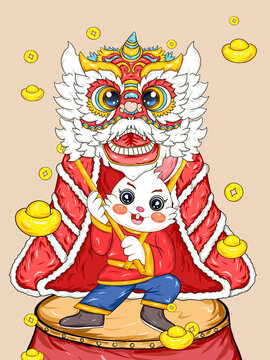 兔年舞獅