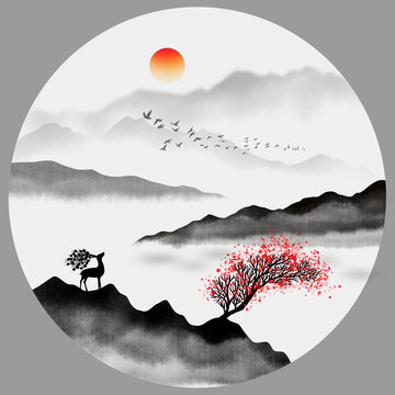 意境山水畫