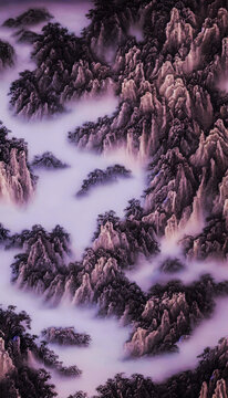 中国风山水风光装饰画