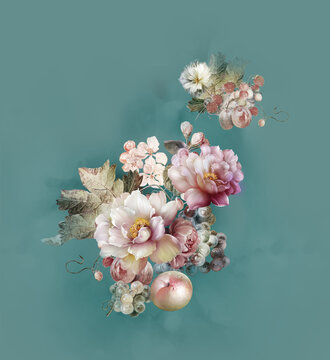 油畫花卉