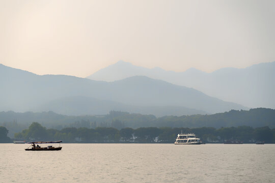 西湖山水装饰画