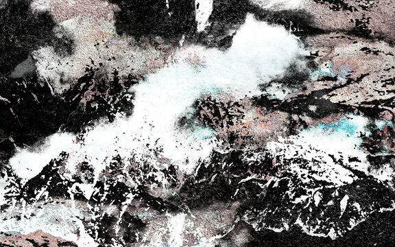 簡(jiǎn)約客廳抽象時(shí)尚大氣山水