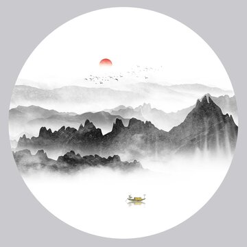 意境山水画