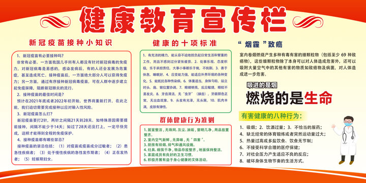 健康教育宣傳欄