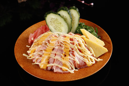 芝士三文魚蓋飯