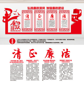 清正廉潔文化墻