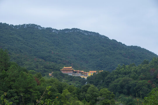 泉州天竺山文殊院远观风景