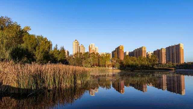 中国长春市城区秋季风景