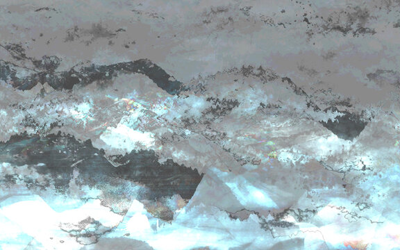 高清時(shí)尚藍(lán)色山水