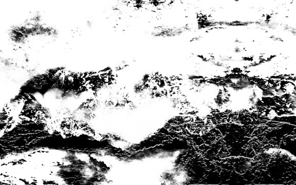 黑白抽象意境大氣客廳山水