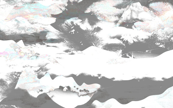 高清抽象潑墨意境山水
